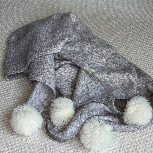 Nordstrom at Home Faux Fur Pom Thow - Picture 1 of 5